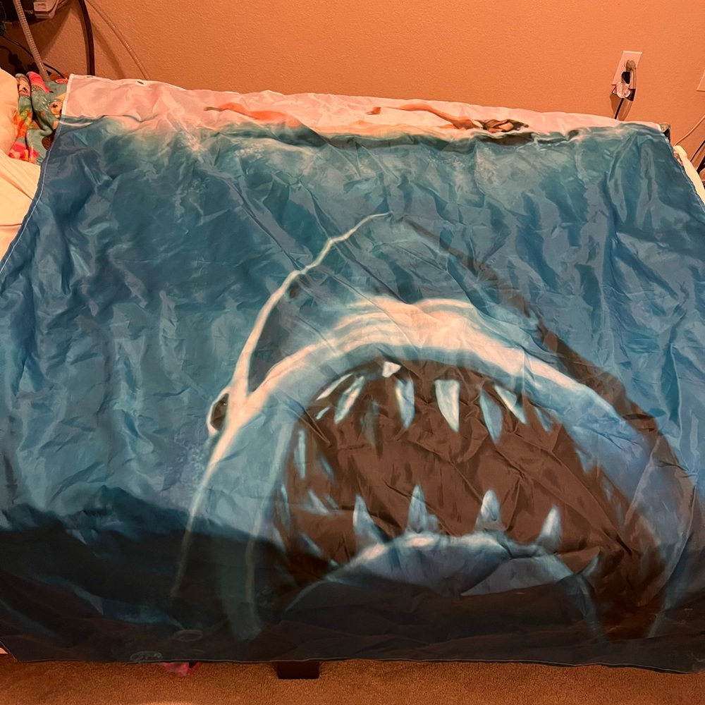 Jaws shower curtain